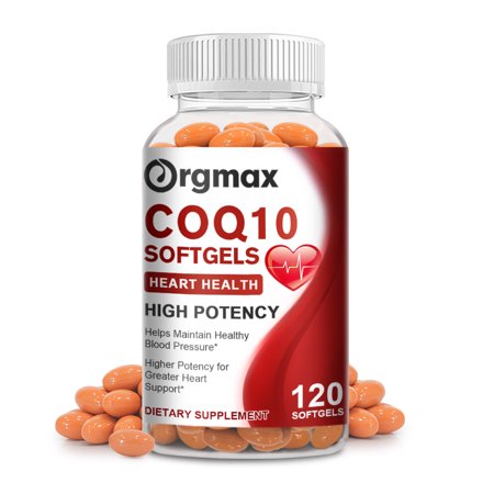 Orgmax Coenzyme Q10 300mg - COQ10 Capsules Antioxidant Support for Heart, Brain, Immunity & Liver Support - 120 Capsules