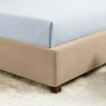thumbnail image 6 of Extra Deep Pocket Fitted Sheet Elastic Corner Straps Fitted Sheets 18" - 21" King Size Ice Blue Color, 6 of 7