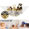 Eutuxia Toy Storage Hammock, Large Organizer for Stuffed Animals, Balls, Plush Toys, Etc. Stylish & Effective Way to Organize Kids and Children's Rooms. Secure with 3 Metal Hooks and Durable Mesh Net.