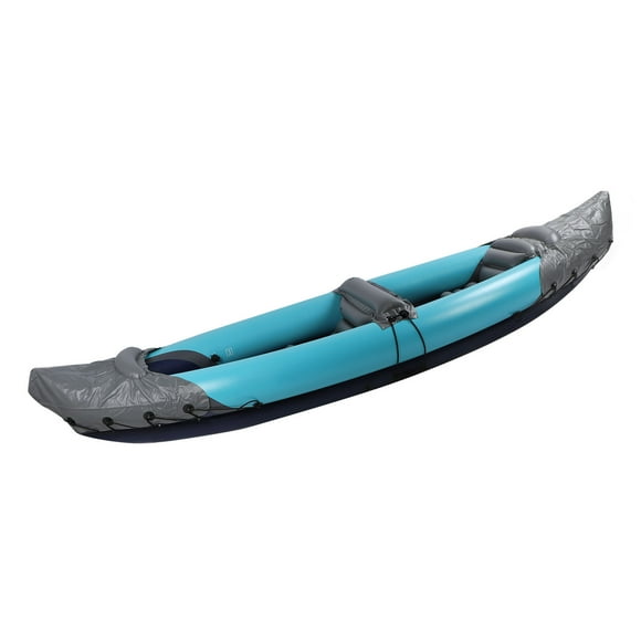 Inflatable Kayak Set, 2 Person Inflatable Kayak Thickened Foldable Kayak Boast Portable Sunlight Thickened PVC Inflatable Canoe for Fishing Rafting Boating