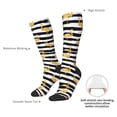 thumbnail image 4 of Naloa Gold Flamingo Knee Socks, High Socks Long Stretchy Sock Women Knee High Stocking, Long Socks for Women, 4 of 6
