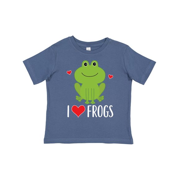 Inktastic I Love Frogs Boys or Girls Toddler T-Shirt