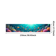 thumbnail image 4 of LUUFILx Aquarium Ocean Backdrop Banner Coral Reef Background Underwater Party Decoration Colorful Fish Scene Photography Props Home Office Wall Decor, 4 of 7
