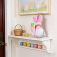 thumbnail image 6 of weibbin Easter Bunny Gnome Doll Cute Bunny Plush Scandinavian Troll Figure for Home Shelf Tabletop Spring Decor Pink A 10in, 6 of 6
