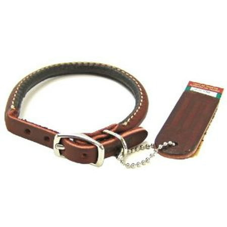 Coastal Pet Products DCP220312 Leather Latigo Round Dog Collar, 3/8 by 12-Inch Multi-Colored