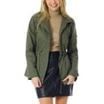 thumbnail image 4 of ORUYROP Women's Lightweight Front Zipper Solid Utility Anorak Hoodie Vest/Jacket, 4 of 7