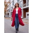 thumbnail image 3 of Cueply Women's Plus Size Cardigan Lightweight Long Sleeve Maxi Long Knitted Tops Open Front Sweater, 3 of 8
