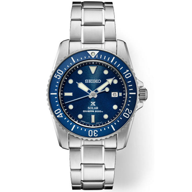 Men's Seiko Prospex Steel Diver's Solar Watch SNE585 - Walmart.com