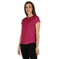 thumbnail image 3 of Inkmeso T-Shirt à Manches Courtes Uni pour Femmes Coupe Régulière Décontractée T-shirts Basiques Doux, 3 of 7