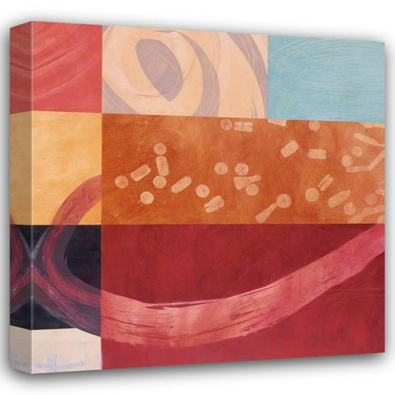 Leslie Emery 36x36 Gallery Wrapped Canvas Wall Art Titled - Synergistic Interchange I