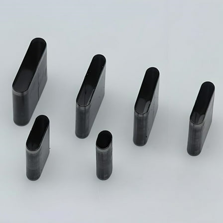 Leather Belt Slot Punch Tool Set – Oval Hole Cutter Kit for DIY Leather Straps & Belts, Heat-Treated Steel Punches, 6 Sizes (5×8mm–6×27mm)