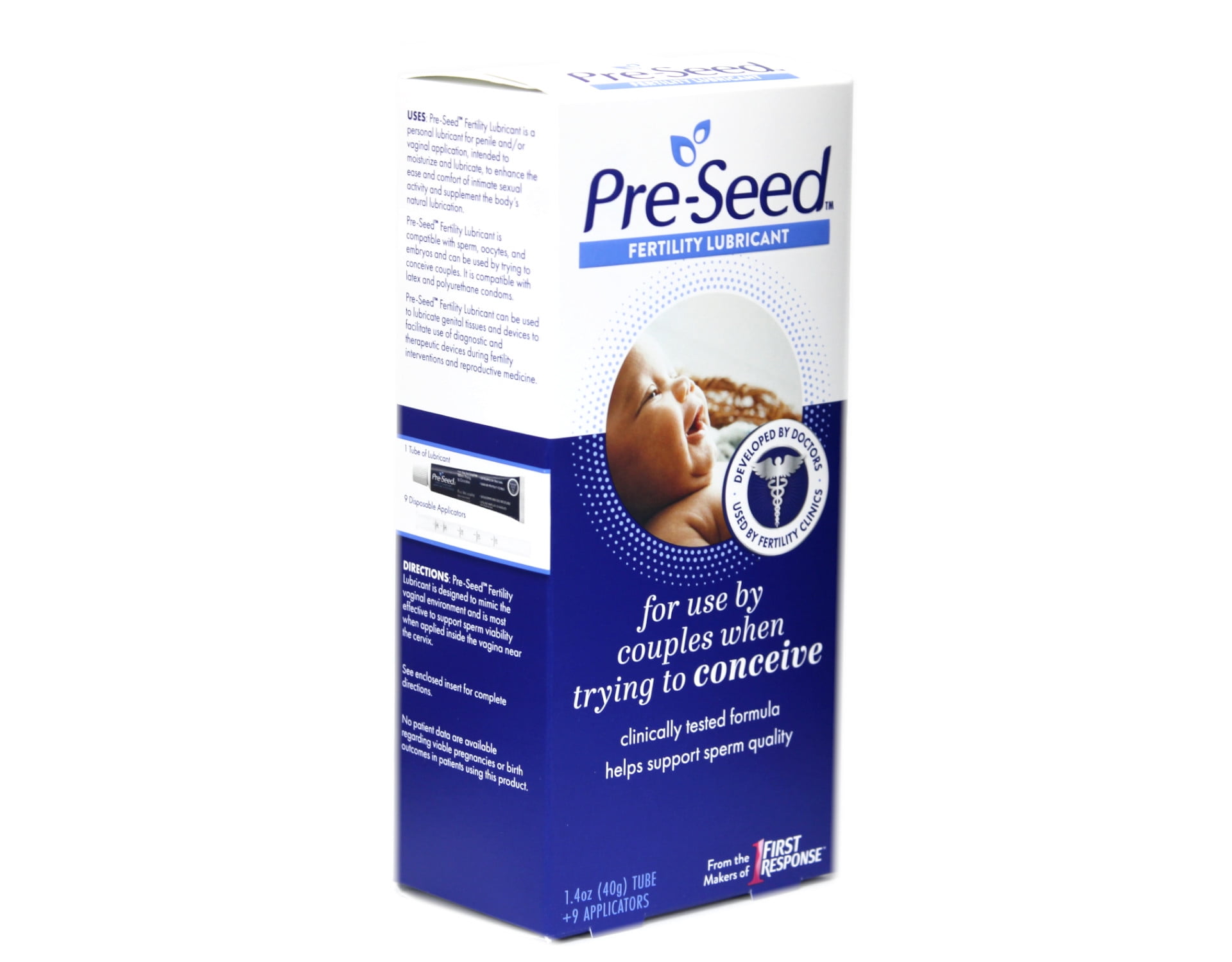 Pre-Seed Fertility Conception Friendly Lube Lubricant Plus 9 Applicators