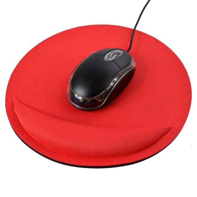 Sidaley 2021New Color sólido apoyo muñeca comodidad muñeca protegida cojín EVA alfombrilla de ratón para juegos alfombrilla colorida Juegos de teclado y mouse para computadora rojo