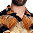 thumbnail image 5 of Aries Constellation Men's Short Sleeve Printed Button Down Hawaiian Beach Shirts, 5 of 6
