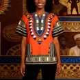 thumbnail image 5 of Africa Print Tee, Plus Size Dashiki Unisex Cotton Tunic Tops with Geometric Patterns and Breathable Comfort, 5 of 7