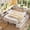 White, variant on Full Daybed With Storage L-Shape Bookcase & 6 Drawers Metal Platform Bed Small Space Guestroom Furniture White& Rustic Gray