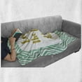 thumbnail image 6 of Enjoy the Little Things Soft Flannel Fleece Throw Blanket, Inspiration Words with Bullseye Pattern Rhombuses, Cozy Plush for Indoor and Outdoor Use, 70" x 90", Dark Yellow Turquoise, by Ambesonne, 6 of 6