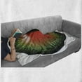 thumbnail image 5 of Reptile Soft Flannel Fleece Blanket, Creepy Exotic Cat Eye Illustration Scary Egyptian Pharaoh Iris Mystic Vision, Cozy Plush for Indoor and Outdoor Use, 50" x 70", Black Green Red, by Ambesonne, 5 of 5