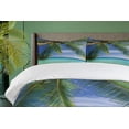 thumbnail image 4 of Ambesonne Tropical Duvet Cover Sets, Paradise View Maldives, 2-King, Green Aqua Blue, 4 of 7