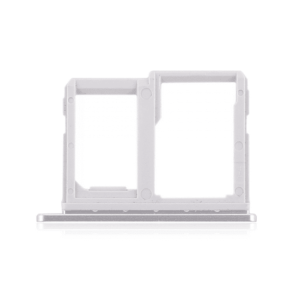 Replacement Sim Card   SD Card Tray Compatible For LG Q6 (M700) (Silver)