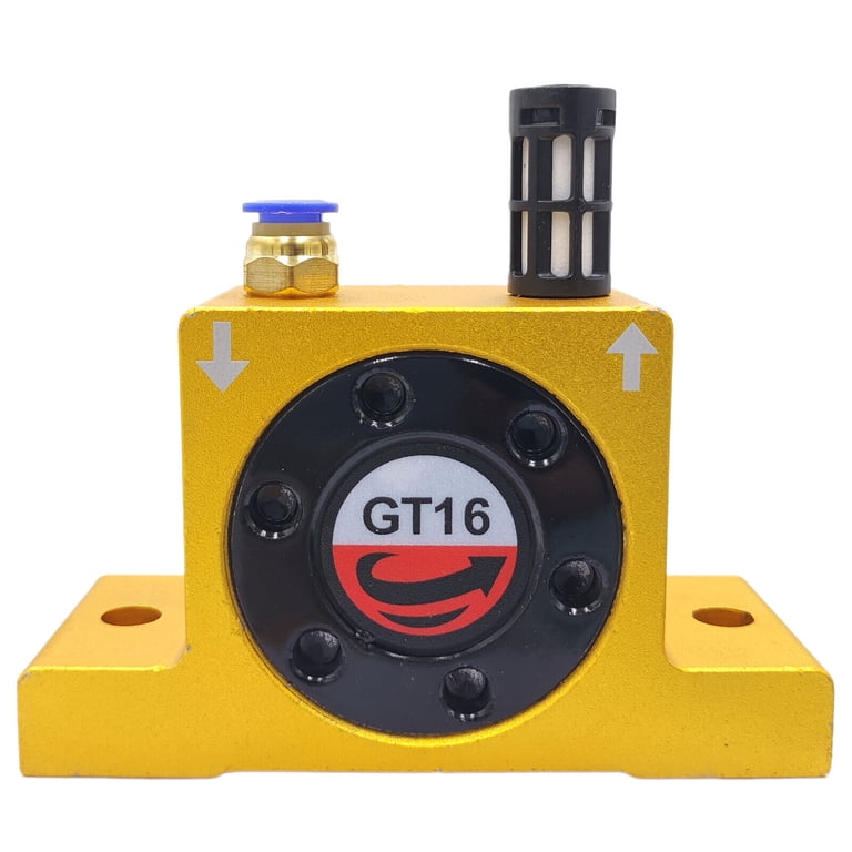 GT16 G 1/4'' Pneumatic Turbine Vibrators, Silent Golden Industrial Turbine Vibrator for hopper, Pneumatic Ball Vibrators With Silencer and Connector - Walmart.com GT16 G 1/4'' Pneumatic Turbine Vibrators, Silent Golden Industrial Turbine Vibrator for hopper, Pneumatic Ball Vibrators With Silencer and Connector - Walmart.com