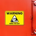 thumbnail image 3 of Classic Framed Plus Warning Mind The Gap Door or Wall Sign | Boats & Yachts Signage - Medium, 3 of 8