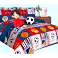 thumbnail image 1 of Juego de cama individual de 6 piezas con diseño de patchwork n.° 2, edredón completo en bolsa con peluche y juego de sábanas a juego para la decoración del dormitorio de los niños., 1 of 6