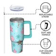 thumbnail image 3 of 30oz Christmas Tree Tumbler with Lid and Straw, Cute Reindeer Stainless Steel Insulated Cup Holiday Coffee Water, 3 of 5
