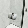 thumbnail image 6 of Sunny Shower Double Sliding Shower Door 54" W x 72" H in Chrome Finish with 1/4 in Clear Glass, 6 of 11