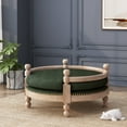thumbnail image 7 of Corbett Contemporary Upholstered Medium Pet Bed with Wood Frame, Pine and Antique Natural, 7 of 7
