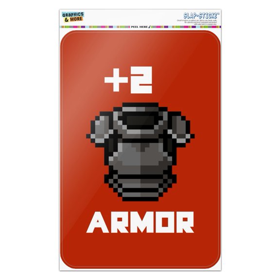 8-Bit Pixel Retro Plus Two Armor Gamer Game Home Business Office Sign