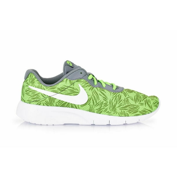 Nike Tanjun Print 833671 300 GS Big Kids' Green Running Shoes -