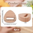 thumbnail image 2 of 4pcs Embroidery Hoop Display Stand Embroidery Hoop Wooden Base Triangle Wood Embroidery Hoop Easels Embroidery Hoop Holder Accessories for Embroidery Cross Stitch Stand Decor DIY, 2 of 6
