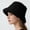Black, variant on Winter Beanie Hat for Men Women Black Warm Bucket Hat Polyurethane fiber Thick, Soft & Warm Chunky Beanie Hats One Size