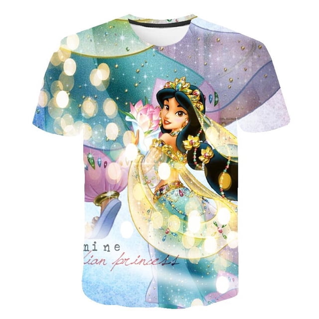 Año 2023, camisetas de jazmín para niños y niñas, camisetas de verano de manga corta para niños, camisetas de jazmín, ropa informal de dibujos animados para niños de 1 a 14 años, T-Shi7T Gao Jinjia LED