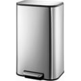 thumbnail image 2 of Twister.CK Kitchen Trash Can with Soft Close Lid, 8 Gallon Stainless Steel Garbage Can with Foot Pedal & Removable Inner Bucket, for Bathroom Living Room, Silver, 2 of 8