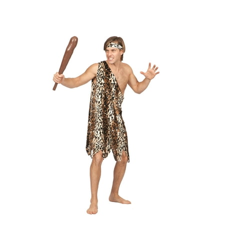 Cave Man Cheetah Print Velvet Tunic Costume