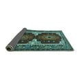 thumbnail image 2 of Ahgly Company Indoor Square Persian Turquoise Blue Traditional Area Rugs, 3' Square, 2 of 4