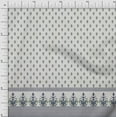 thumbnail image 1 of Soimoi Moss Georgette Fabric Stripe & Paisley Panel Printed Craft Fabric by The Yard 42 Inch Wide, 1 of 1