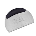 thumbnail image 3 of Semicircular Stainless Steel Bench Scraper, Dough Bowl Spatula Food-safe Dough Cutter Flexible Scraper Bench, 3 of 9