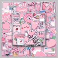 thumbnail image 1 of 50 pegatinas rosas CHAO decorativas para libros maletas y cuadernos grafiti, 1 of 5