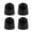 Black, variant on Pungan 4pcs Plastic Toilet Bolt Covers Caps for Toilet Bowl Screws, Decorative Bathroom Floor Bolt Caps, 1.18 x 1.18 x 1.18 inches