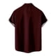 thumbnail image 4 of Hombres Casual Botones Sólidos Playa Con Bolsillo Turndown Camisa De Manga Corta Blusa Pompotops oipoqjl45521, 4 of 4