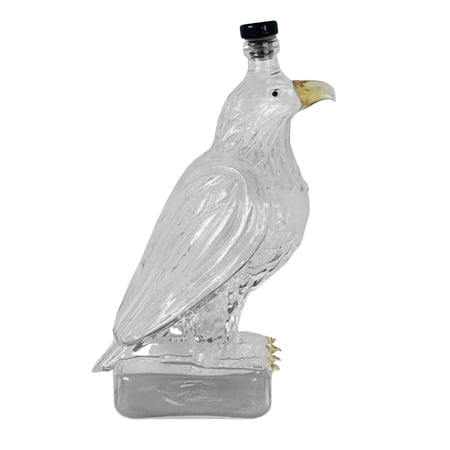 OIUR 350ml Eagle Shaped Whiskey Decanter Bottle Eagle-themed Glass Wine Bottle Home Decor Housewarming Party Gift