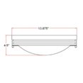 thumbnail image 2 of Design House 503284 Alabaster 2-Light Ceiling Mount, Satin Nickel Finish, 2 of 4
