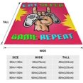 thumbnail image 4 of Game Blanket Game Decor Throw Blanket Gamer Blanket Gifts for Girls Boys Game Lover Winter Couch Bedding Super Warm Soft Plush Lightweight Fleece Flannel Blanket for Kids Teens Adult Men Women 60"X50", 4 of 6