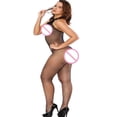 thumbnail image 5 of Fvwitlyh Lingerie Ladies Lingerie Black Big Code Hang Neck Open To Open The Mesh Of Clot, 5 of 5