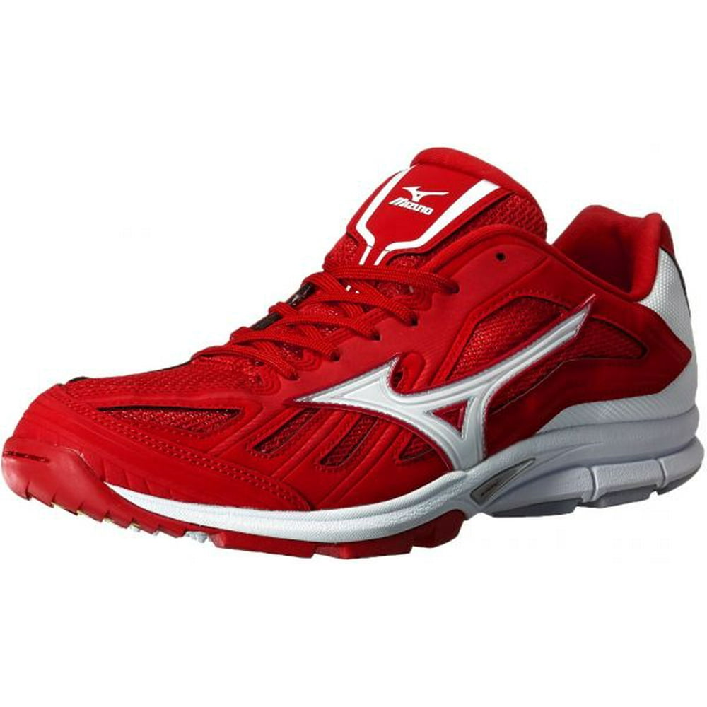 Mizuno Men's Players Trainer Turf Shoe, Red/White