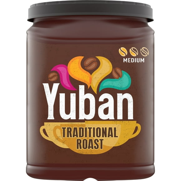 Yuban Traditional Roast Medium Roast Ground Coffee, 42.5 oz Canister
