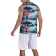 thumbnail image 2 of Naloa Lighthouse in a Stormy Sea Basketball Jersey Reversible Men's Mesh Athletic Sports Shirts Training Practice S-4XLLarge, 2 of 6